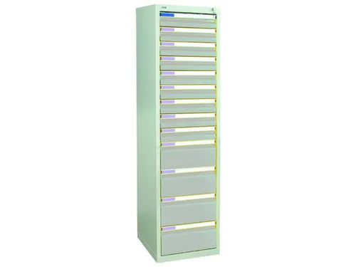 ladekast HxBxD 1800x500x500mm 13laden vergrendeling RAL7035