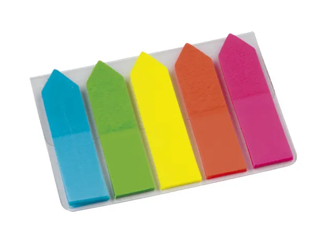 Marque-pages Info Page Markers Flèche Film 12x50mm 5 couleurs