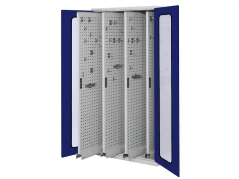 Verticale Uitschuifkast Venster 1950x1000x600mm 4legborden Ral5010