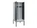 locker met bank,voor scheiding van kleding,HxBxD 2120x800x815mm,2vak
