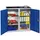 Materiaalkast 1000x1000x500mm 4legborden Uitschuifbaar 2laden Ral5010