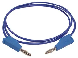 Meetsnoeren (Spuitgegoten Banaanpluggen 4mm) / Blauw - 3A/30V