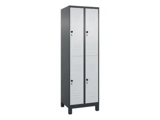 dubbeldekse locker,HxBxD 1950x600x500mm,2x2vak.,vak B 300mm - 1