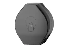 PlastiQline jumborol Toiletpapier dispenser maxi kunststof zwart