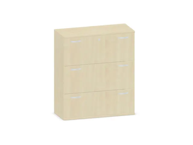 Hangmappenkast 1150X1000X430Mm 3Hangmappenframes Esdoorn