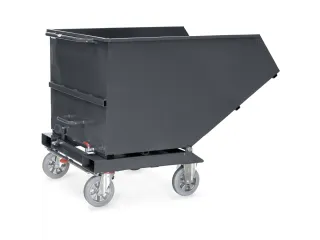 Afvalbakken 4704a Ral7016 800kg 800 liter Aftapkraan - 1