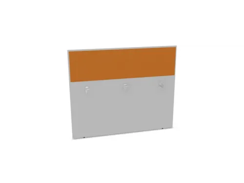 baliepaneel v. bureau aanbouw achter MP-lichtgrijs BN3005-geel 1400mm
