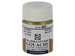 plakkaatverf Extra Fijn flacon van 16 ml, lichtgoud