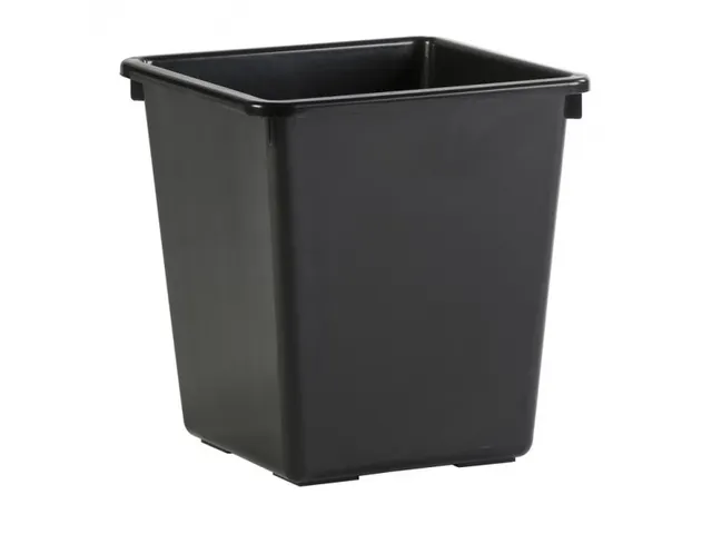 Vierkant Tapse Papierbak 27 Liter Zwart