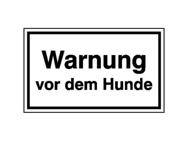 aanwijzingsbord,Waarschuwing voor honden,aluminium gemerkt,gemoffeld