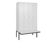 locker voor scheiding van kleding,HxBxD 2120x1200x815mm,4vak
