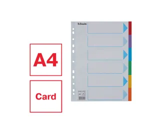 Tabbladen Esselte A4 11-Gaats Karton 6-Delig Kleur - 4