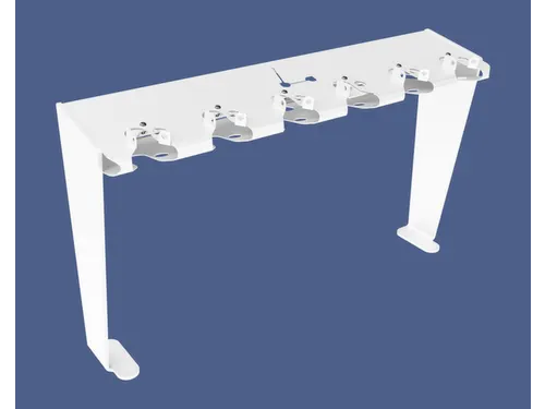 Steprek voor 6 steppen L 1006mm eenzijdig RAL9010