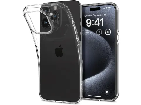Spigen Liquid Crystal Apple iPhone 15 Pro Hoesje Transparant