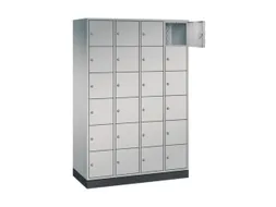 lockerkast,HxBxD 1950x1220x500mm,4x6vakken,cil.-slot,sokkel