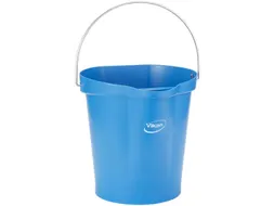 Vikan 56943 emmer 12 Liter met schenktuit Metaaldetecteerbaar Blauw