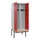 locker met bank,voor scheiding van kleding,HxBxD 2120x800x815mm,2vak