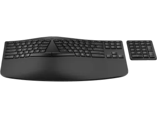 HP 960 Draadloos Toetsenbord Ergonomisch + Numeriek QWERTY Zwart - 2