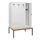 locker met bank,HxBxD 1950x1200x815mm,4vak,vak B 300mm,cilinderslot