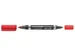 Permanent marker Lumocolor Duo rood