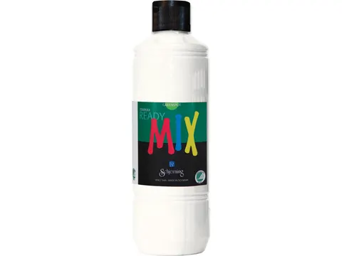 plakkaatverf Ready Mix 500ml Wit