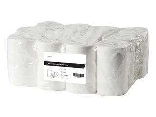 Poetsrol Mini Coreless Cellulose Wit 1-laags - 1