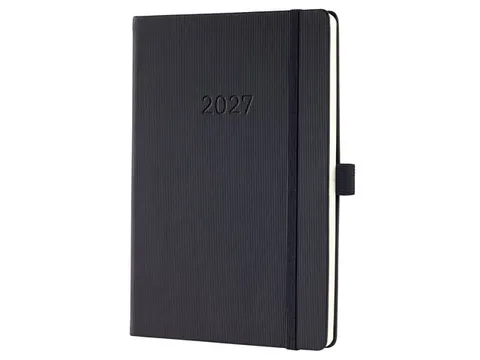 Weekagenda Conceptum A5 2027 (NL/FR/EN/DU) zwart Hardcover