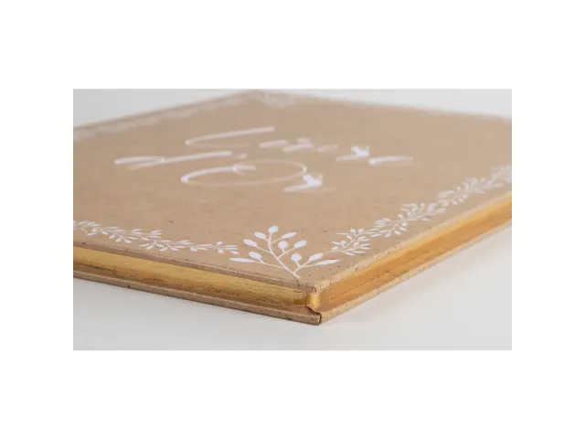 Gastenboek 100p. goud 27x22cm KRAFT