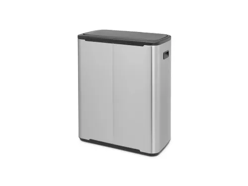 Afvalbak Bo Touch Bin 2x30 Liter Mat RVS FPP