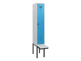 locker met bank,HxBxD 1950x300x815mm,1vak,vak B 300mm,draaigrendel - 2