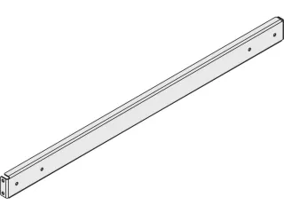 horizontale verbinder,v. kraagarmstelling,B 1056mm,staal - 2