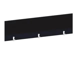 baliepaneel,v. bureau,aanbouw achter,B 1600mm,CC-zwart,BN8033-zwart - 1