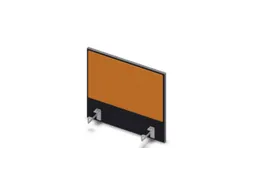 opzetpaneel bureau aanbouw zijkant CC-zwart BN3005-geel 600mm