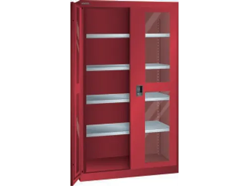 zwaarlastkast met openslaande deuren,HxBxD 1950x1100x641mm,lak RAL3003