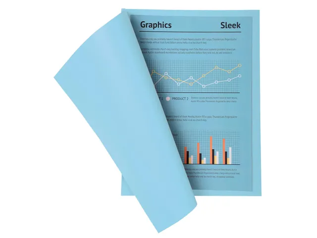 100 Dossiermappen SUPER 250 24x32cm Lichtblauw