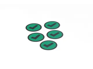 Impressiemagneetfolie Check Groen Ø50mm x 0,85mm - 1
