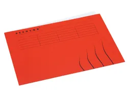 Vouwmap Secolor A4 gelijk 225gr rood