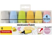 Markeerstift Eberhard Faber mini pastel etui 6 st. (grijs,blauw,groen,