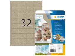 HERMA 10752 Silphie-papier Etiketten A4 48,3x33,8mm bruin 640 stuks