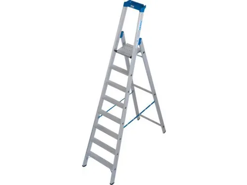 industriële ladder,eenzijdig,8treden m. R13-laag,treden met profiel