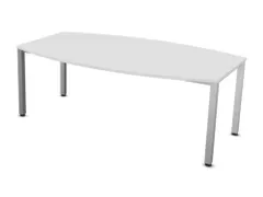 vergadertafel,HxBxD 740x2000x1200mm,vatvormig,Bl-wit