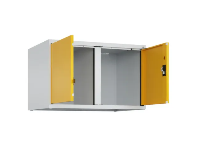 opzetkast,v. locker voor scheiding van kleding,2vak.,vak B 400mm