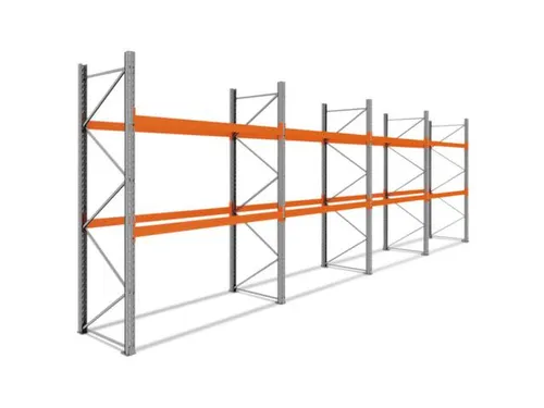 palletstelling,basis+3xaanbouw,HxBxD 3360x11300x1100mm,vakl. 3000kg