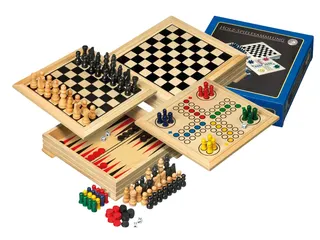 Houten spellendoos - 1