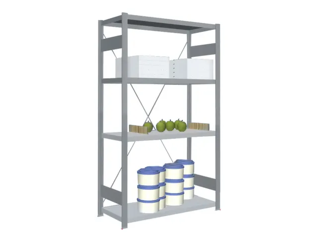 Rvs Inhaakstelling Basis 1750x1060x435mm 4legborden Vaklast 200kg