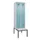 locker met bank,HxBxD 2120x600x815mm,2vak,vak B 300mm,cilinderslot