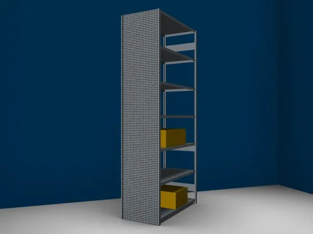 paroi latérale,p. rayonnage sans boulons,HxP 3000x600mm,galvanisé