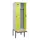 locker met bank,voor scheiding van kleding,HxBxD 2120x600x815mm,2vak