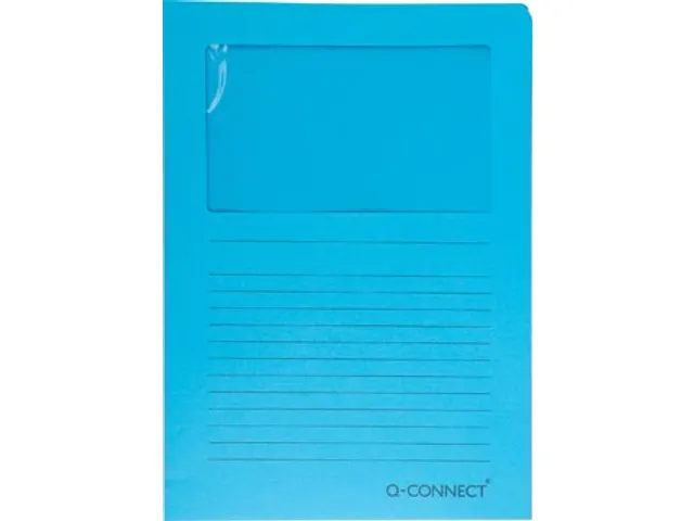 L-Map Met Venster A4 120 Grams 100 stuks Blauw