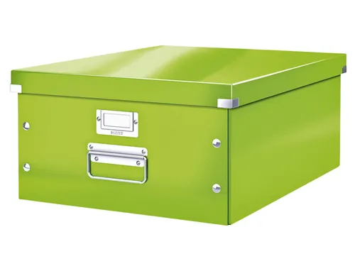 Opbergbox WOW Click & Store 369x200x482mm groen 85% gerecycled karton